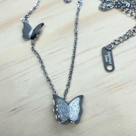Stainless Steel Butterfly 🦋 Necklace - Picture 3 of 4
